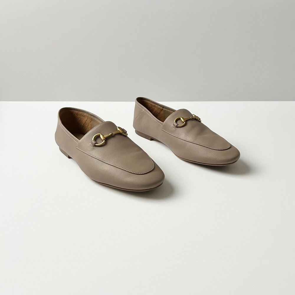 Quince Italian Leather Horsebit Loafer Soft Brown Slip On Flat Size 9